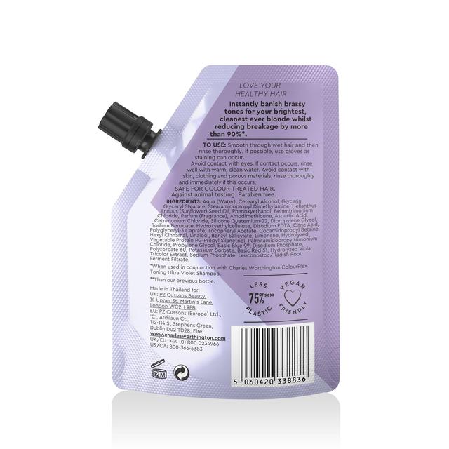 Charles Worthington Colourplex Ultra Violet Conditioner Takeaway   75ml GOODS M&S   