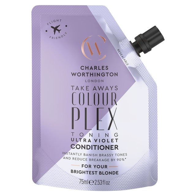 Charles Worthington Colourplex Ultra Violet Conditioner Takeaway   75ml GOODS M&S   