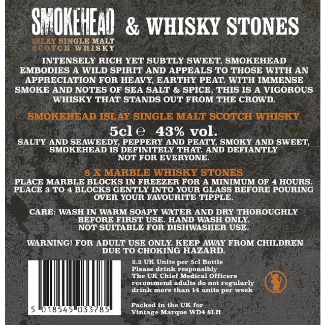 Smokehead Malt Whisky & Stones   5cl GOODS M&S   