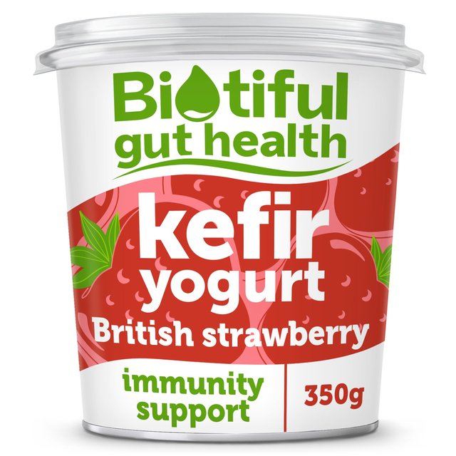 Biotiful Kefir Yogurt British Strawberry   350g GOODS M&S   