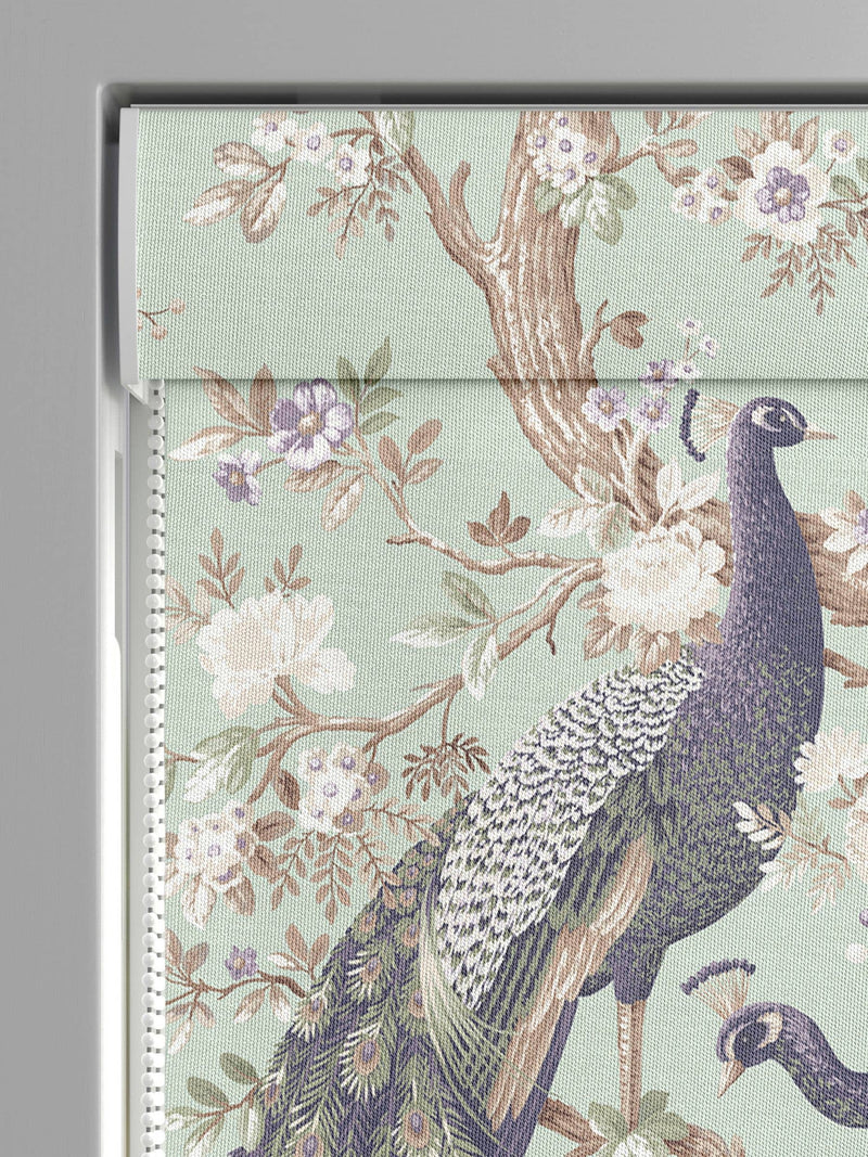 Laura Ashley Belvedere Römischer Vorhang Entenblau, importiert aus Großbritannien