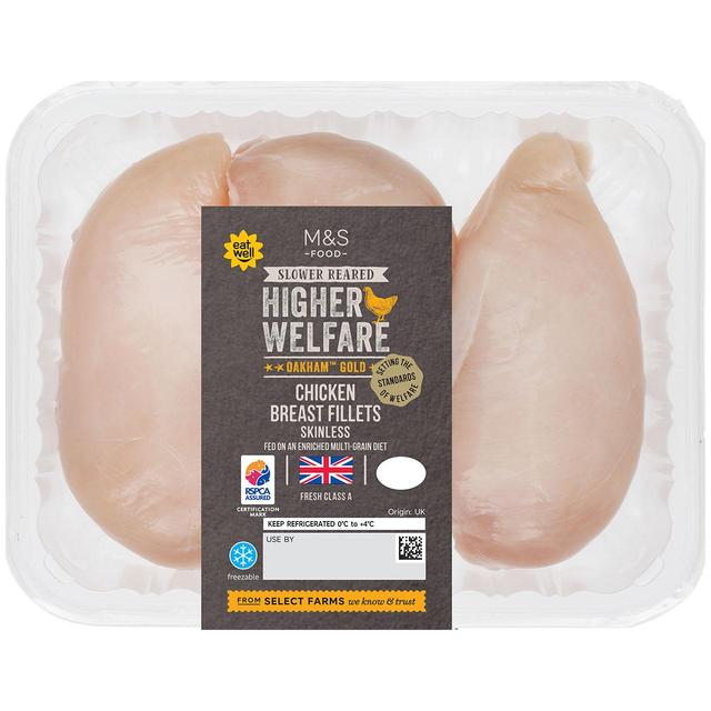 M&S Oakham Gold Chicken Breast Fillets   570g