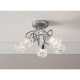 Argos Home Dico 5 light ceiling light faceted glass - British product