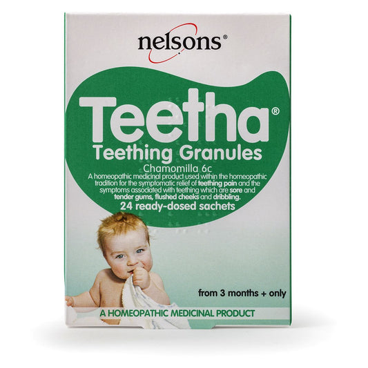 Nelsons Teetha Teething Granules from 3 Months+ Only 24 Sachets GOODS Boots   