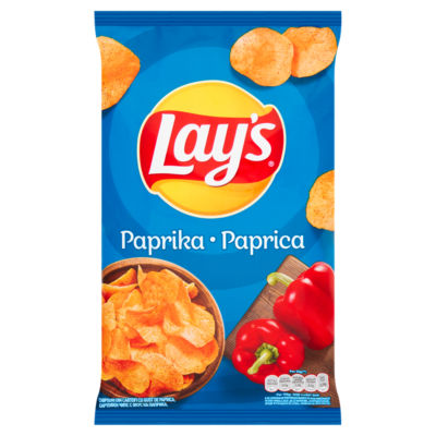Lay's Paprika crisps 140g bag (British brand)