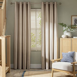 Habitat blackout eyelet curtains neutral stripe 168x229cm, UK version