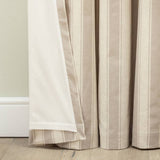 Habitat blackout eyelet curtains neutral stripe 168x229cm, UK version