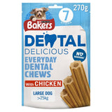 Bakers Dental Delicious Large Chicken Dog Chews   270g GOODS M&S   