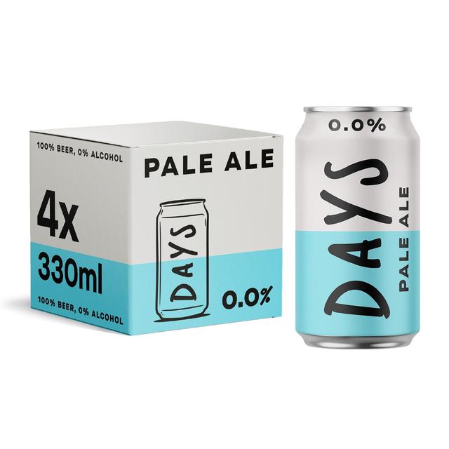 Days 0.0% Alcohol Free Pale Ale Cans   4 x 330ml