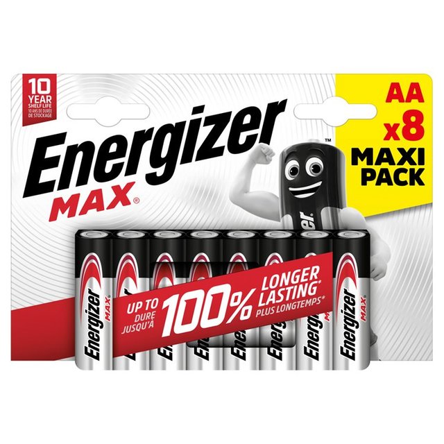 Energizer Max Alkaline AA   8 per pack GOODS M&S   