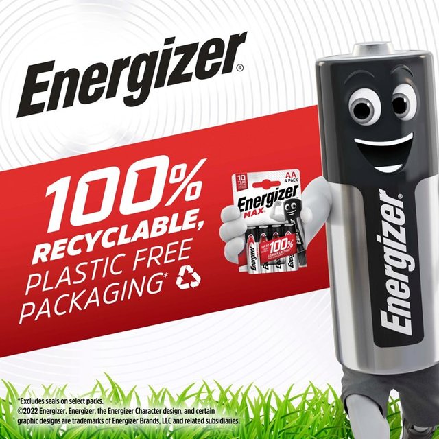 Energizer Max Alkaline AA   8 per pack