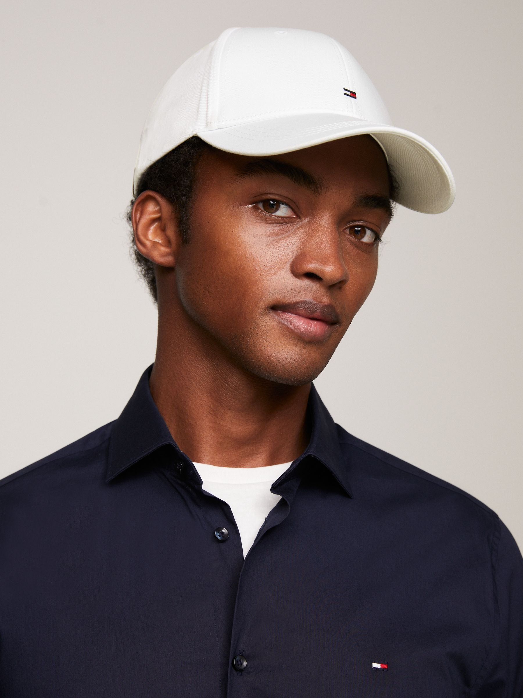 Tommy Hilfiger White Classic Baseball 100% Cotton Cap