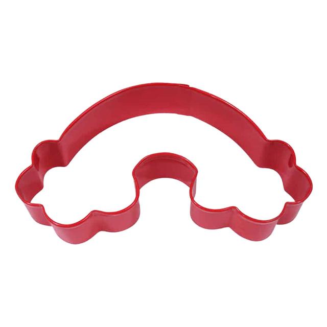 Anniversary House Rainbow Poly-Resin Coated Cookie Cutter Red