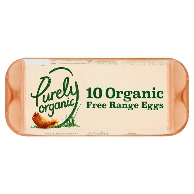 Purely Organic Free Range Mixed Weight Eggs   10 per pack GOODS M&S   