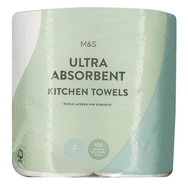 M&S Ultra Absorbent Kitchen Towels   2 per pack