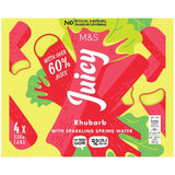 M&S Juicy Sparkling Rhubarb Water   4 x 330ml GOODS M&S   