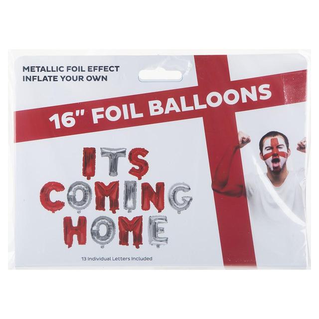 Its Coming Home Letter Shaped Foil Balloons GOODS M&S   