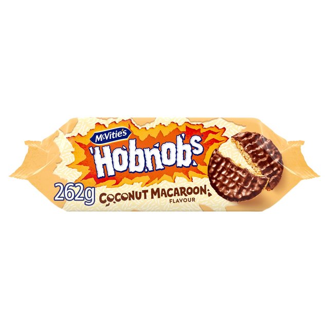 McVitie's Hobnobs Chocolate Coconut Macaroon Biscuits   262g