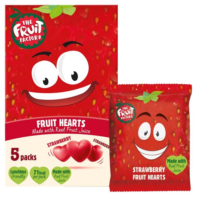 The Fruit Factory Hearts   5 x 20g GOODS M&S   