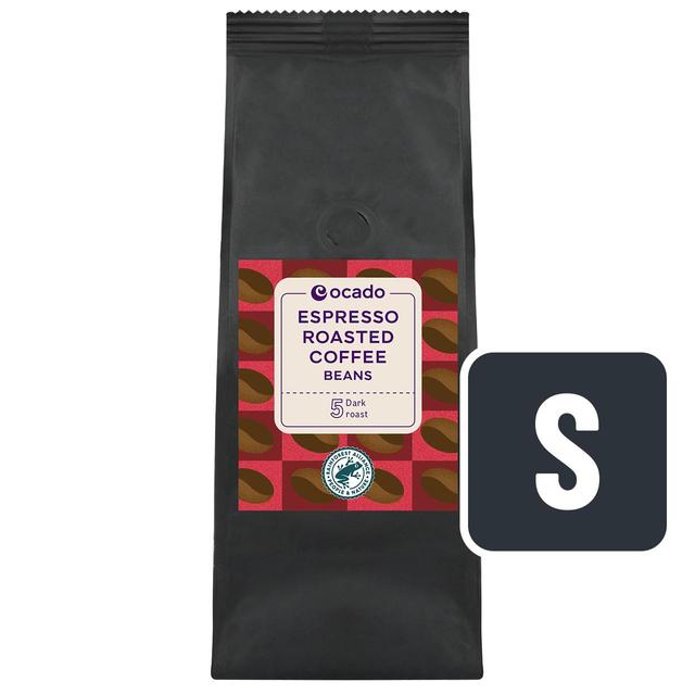 Ocado Espresso Roasted Coffee Beans   227g