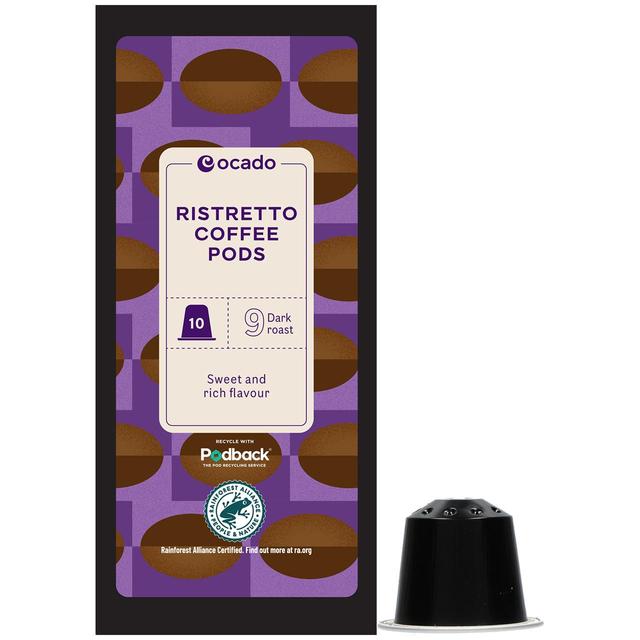 Ocado Ristretto Coffee Pods   10 per pack