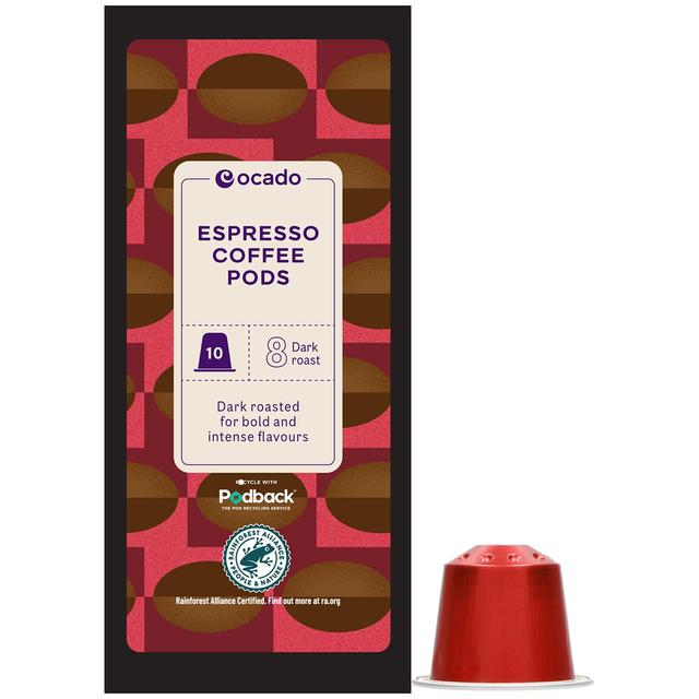 Ocado Espresso Coffee Pods   10 per pack GOODS M&S   