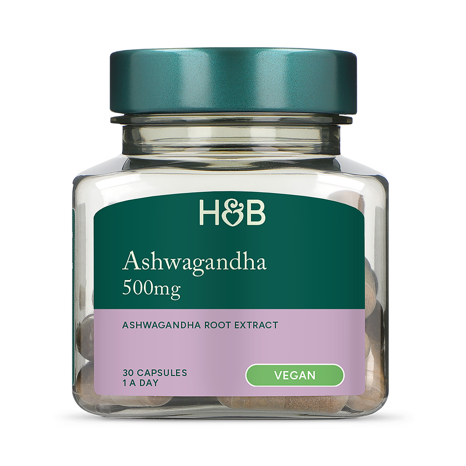 Holland & Barrett Ashwagandha 500mg 30 Capsules, UK version
