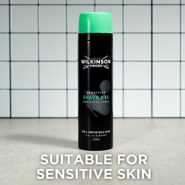 Wilkinson Sword Sensitive Shave Gel 200ml (British brand)