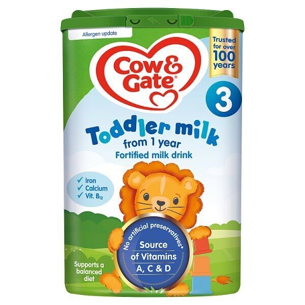 Cow & Gate 3 Toddler Milk Formula Powder 1-2 Years 800g GOODS Superdrug   