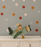 Little Lights vintage aircraft lamp with dimmable LED lights and remote control, UK version