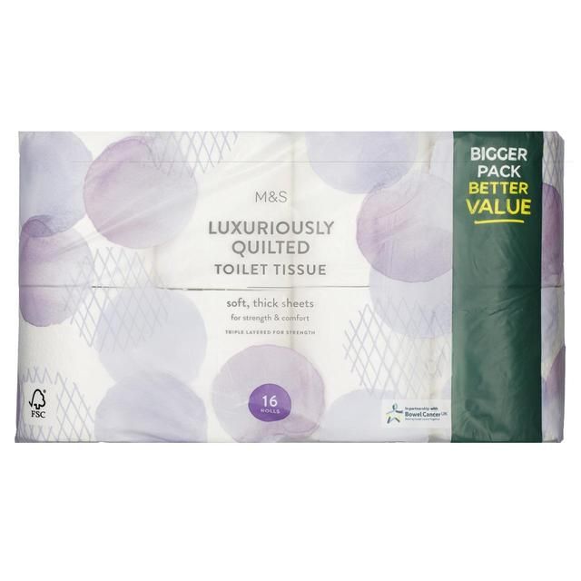 M&S Quilted Toilet Tissue   16 per pack GOODS M&S   