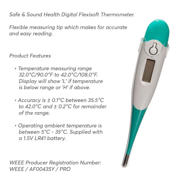 Safe & Sound Flexisoft Digital Thermometer