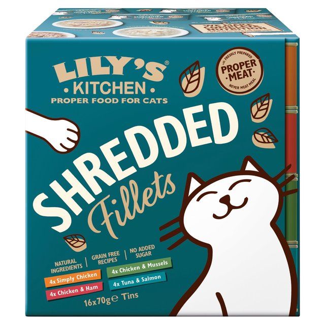 Lily's Kitchen Shredded Fillets Tins Multipack   16 x 70g GOODS M&S   