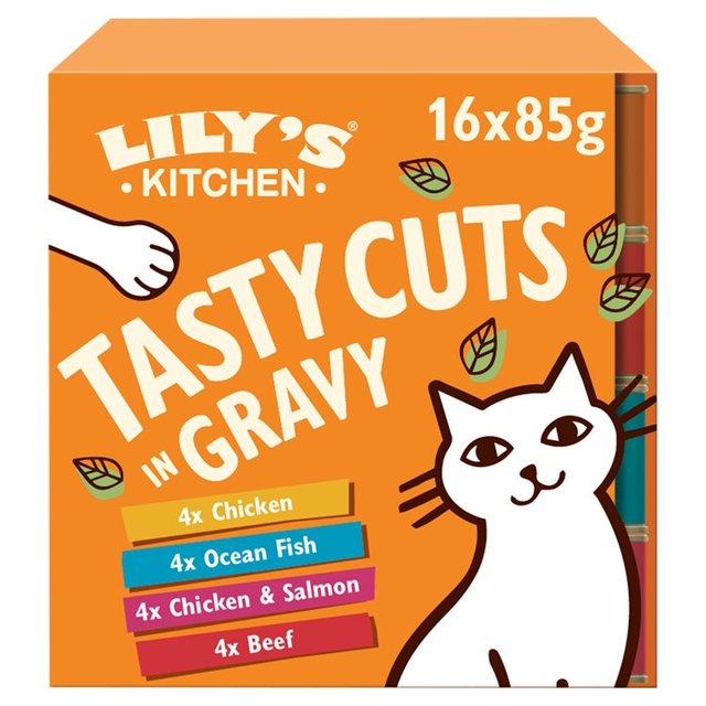 Lily's Kitchen Tasty Cuts in Gravy Tins Multipack   16 x 85g