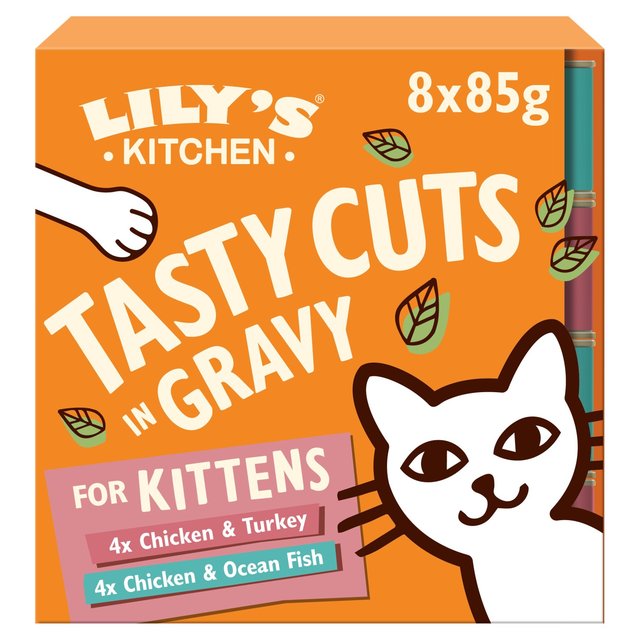 Lily's Kitchen Tasty Cuts Kitten Mixed Multipack   8 x 85g