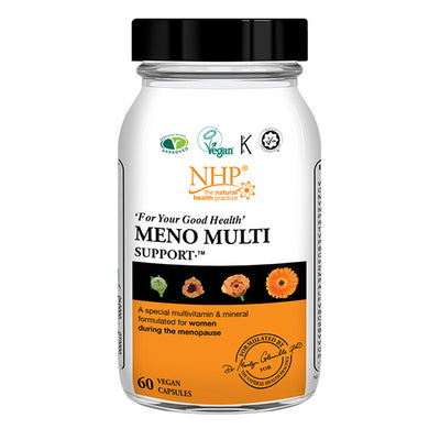 Superdrug NHP Meno Multi Support Menopause Multivitamin and Mineral Supplement 60 Capsules- Buy online at McGrocer