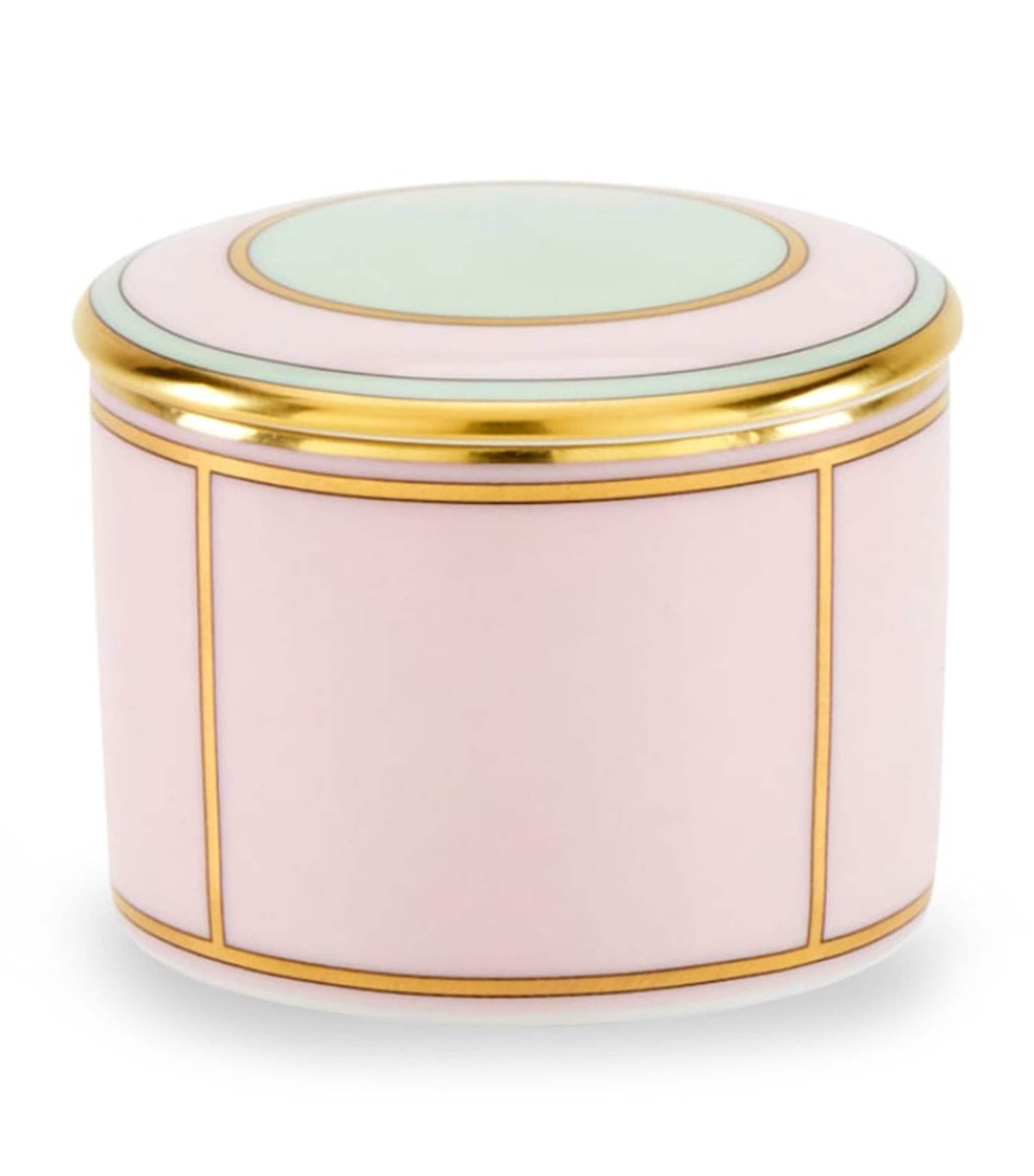 GINORI 1735 porcelain trinket box in Rosa color, UK version