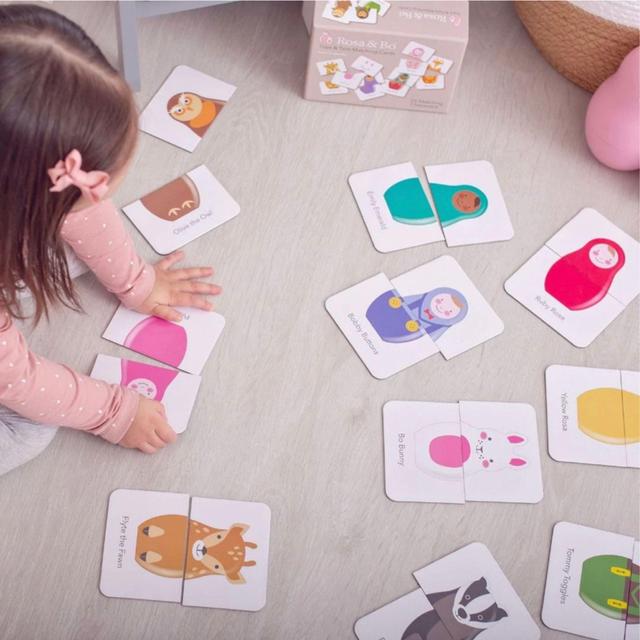 Rosa & Bo Card Game Tops & Tails Matching for Toddlers and Preschoolers