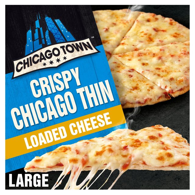 Chicago Town Crispy Chicago Thin Cheese Large Pizza   439g GOODS M&S   