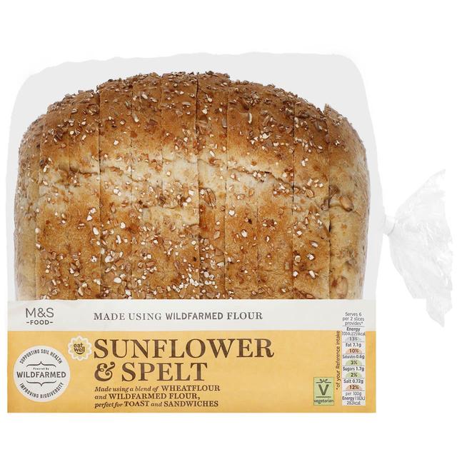 M&S Wildfarmed Sunflower & Spelt Bread   550g