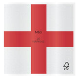 M&S England Flag Napkins   20 per pack GOODS M&S   