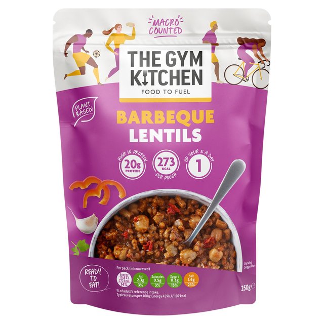 The Gym Kitchen BBQ Lentils   250g