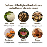 Nutripact multi mushroom complex 60 vegan capsules (British brand)