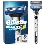 Gillette Mach3 Turbo Men's Razor - 2 Blades GOODS Boots   