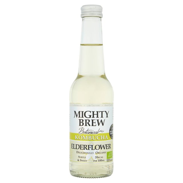 Mighty Brew Botanical Elderflower Organic Kombucha   275ml