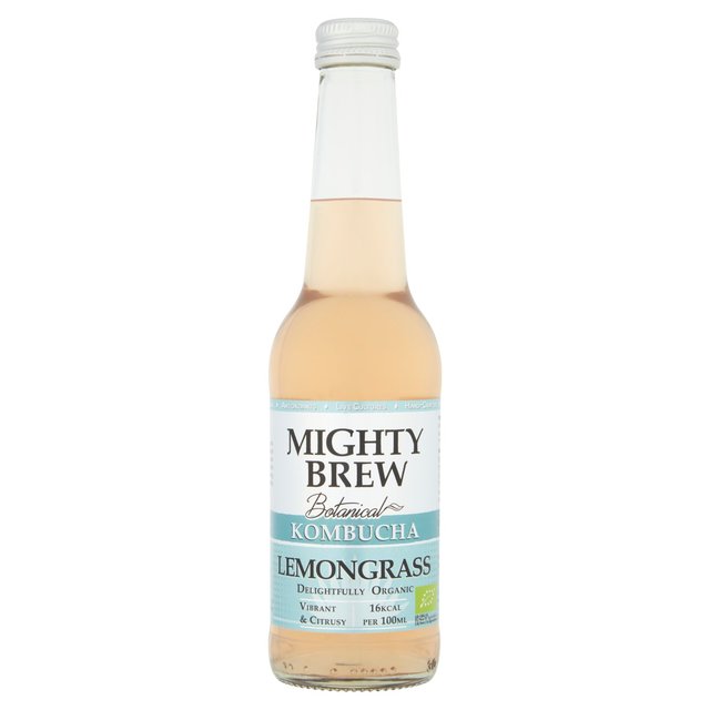 Mighty Brew Botanical Lemongrass Organic Kombucha   275ml