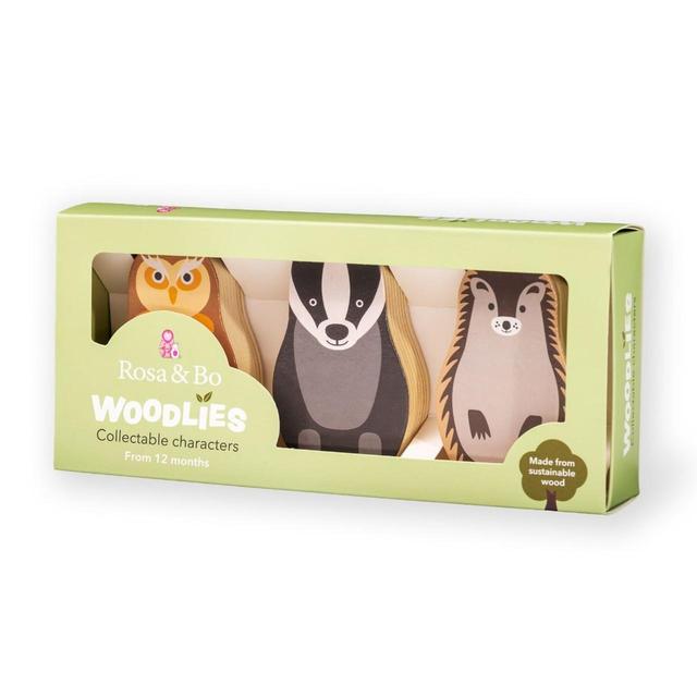 Rosa & Bo Wooden Play Set Characters Woodland Animals for Toddlers GOODS M&S   