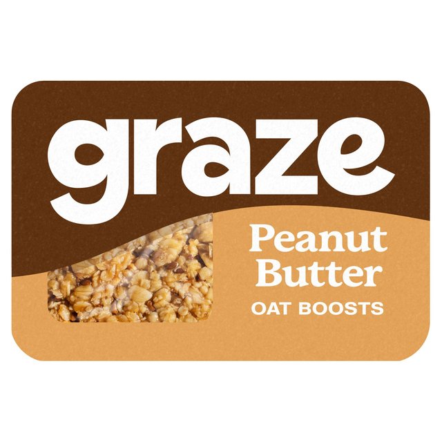 Graze Protein Peanut Butter Vegan Snacks With Oats   50g GOODS M&S   