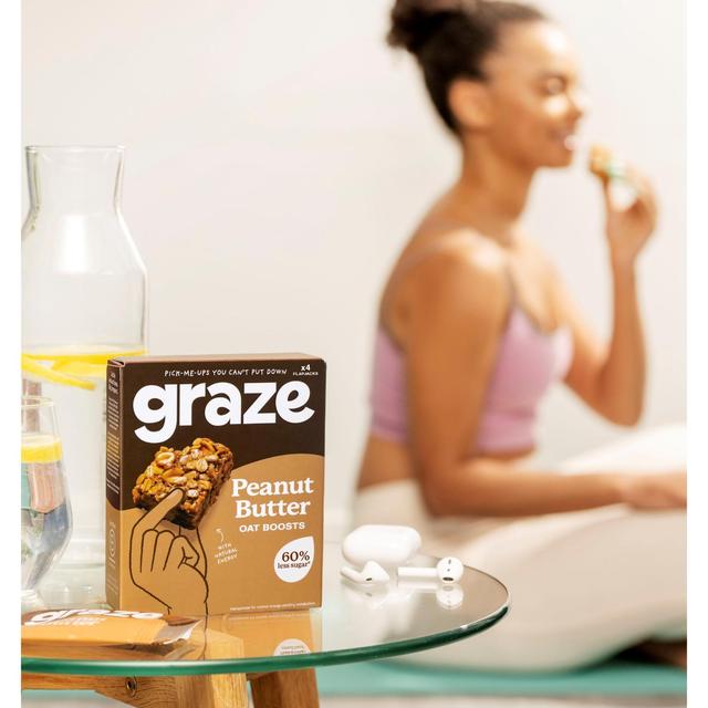 Graze Protein Peanut Butter Vegan Snacks With Oats   50g GOODS M&S   