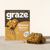 Graze Protein Peanut Butter Vegan Snack Bars   4 per pack GOODS M&S   